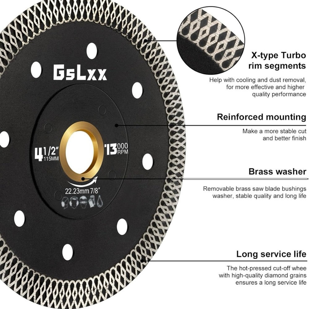 Black Turbo Rim Cutting Disc